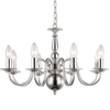 Lyon Flemish Chandelier - 8 Light - Polished Nickel