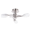 Macti 3 Light Semi Flush Ceiling Light - Satin Nickel