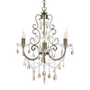 Madonna 3 Light Dual Mount Chandelier with Bulbs - Antique Brass