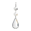 Madonna 5 Light Antique Brass Spare Clear Crystal set B
