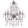 Madonna 5 Light Dual Mount Chandelier - Antique Brass