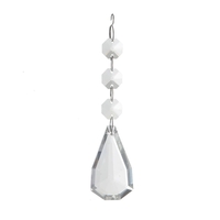 Madonna 8 Light Antique Brass Spare Clear Crystal set C