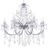Madonna Chandelier 12 Light Dual Mount - Chrome