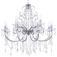 Madonna Chandelier 12 Light Dual Mount - Chrome