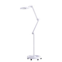 Magnifying Hobby Task Craft Lamp with Floor Stand - White