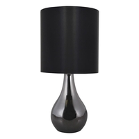 Manaslu Touch Sensitive Table Lamp - Black Chrome