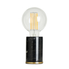 Marble and Brass Table Lamp - Black