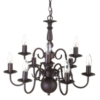Marco 9 Light Chandelier - Bronze