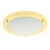 Mari Large Flush Bathroom Ceiling Light - Brass