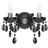 Marie Therese 2 Arm Wall Light Chandelier - Black