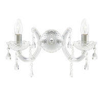 Marie Therese 2 Arm Wall Light Chandelier - Chrome