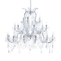 Marie Therese 21 Light Dual Mount Chandelier - Chrome