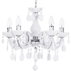 Marie Therese 5 Light Dual Mount Chandelier - White
