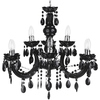 Marie Therese 9 Light Dual Mount Chandelier - Black