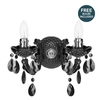 Marie Therese Wall Light - Black with FREE LED Bulbs