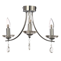 Marquis by Waterford - Bandon LED 3 Light Semi Flush Ceiling Light - Chrome