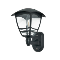 Mateo Outdoor Solar LED Wall Light - Black