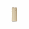 Medium Cream Candle Tubes with Decorative Drips