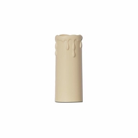 Medium Cream Candle Tubes with Decorative Drips