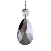 Medium Smoke Grey Almond Crystal