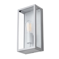 Mersey Outdoor Lantern Wall Light - Silver