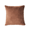 Microfleece Square Cushion - Chocolate