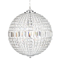 Miley Large Globe Ceiling Pendant - Chrome