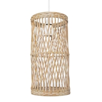 Milton Easy to Fit Light Shade Wicker Woven Cylinder