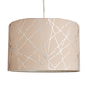 Mocha and Silver Cylinder Easy to Fit Shade - Mocha