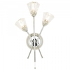 Modern Wall Light Diamond 3 Light Chrome