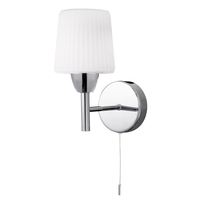 Molice Ribbed Opal Glass Wall Light