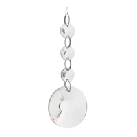 Montego 50cm Ceiling Spare Crystal Chrome Large Drop with three beads