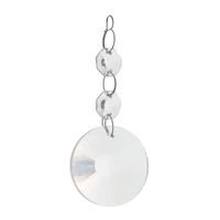 Montego 50cm Ceiling Spare Crystal Chrome Large Drop with two beads
