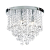 Montego 6 Light Crystal Effect Semi Flush Ceiling Light - Chrome
