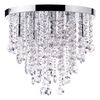 Montego 9 Light Crystal Effect Semi Flush Ceiling Light - Chrome