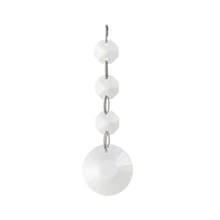 Montego Wall Light Spare Crystal Chrome Large Drop with three beads