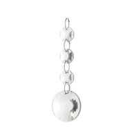 Montego Wall Light Spare Crystal Gold Large Drop with three beads