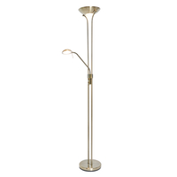 Mother & Child LED Floor Lamp - Antique Brass