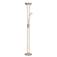 Mother and Child 2 Light Floor Lamp with Bulbs - Antique Brass