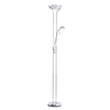 Mother and Child 2 Light Floor Lamp with Bulbs - Polished Chrome