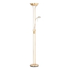 Mother and Child 2 Light Floor Lamp with Bulbs - Satin Brass