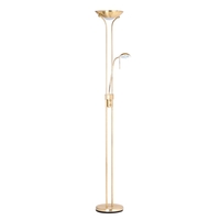 Mother and Child 2 Light Floor Lamp with Bulbs - Satin Brass