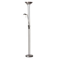 Mother and Child Floor Lamp - Satin Chrome
