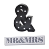 Mr & Mrs Wall Light - White and Ampersand LED Table Lamp - Black
