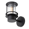 Narvas Miners Style Outdoor Wall Lantern - Black