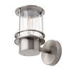 Narvas Miners Style Outdoor Wall Lantern - Stainless Steel