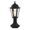Neri Outdoor Polycarbonate Short Post Lantern - Black