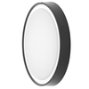 Newton 31cm Outdoor LED Round Flush Wall Light - Black