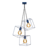 Nico 3 Light Ceiling Cluster Pendant - Navy