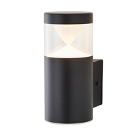 Nura 1 Light Outdoor Wall Light - Black